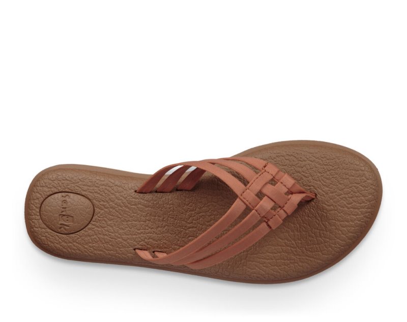 Sanuk Yoga Salty Women's Sandals Brown | Canada 34TCE